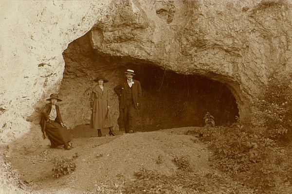 1886 Spy Cave French Grotte de Spy in Wallonia near Spy Belgium